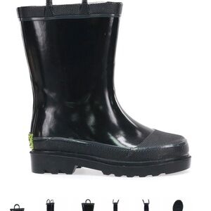 Western Chief Kids Black Rain Boots size 9 unisex